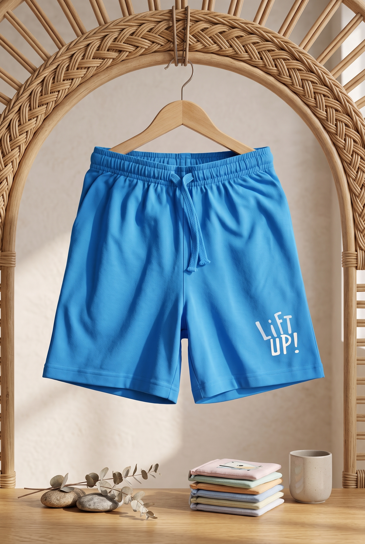 Boys Construction Vehicles All Over Print Short Sleeve T-Shirt and Lift UP! Shorts Cotton Lounge Set — White / Ocean Blue | Yokidz