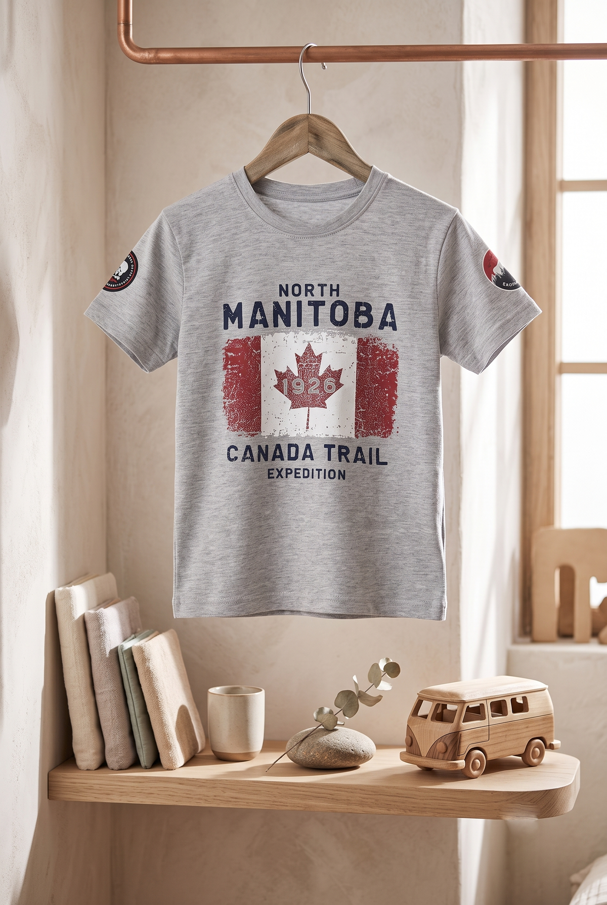 Yokidz Boys Fresh West North Manitoba Canada Trail T-Shirt