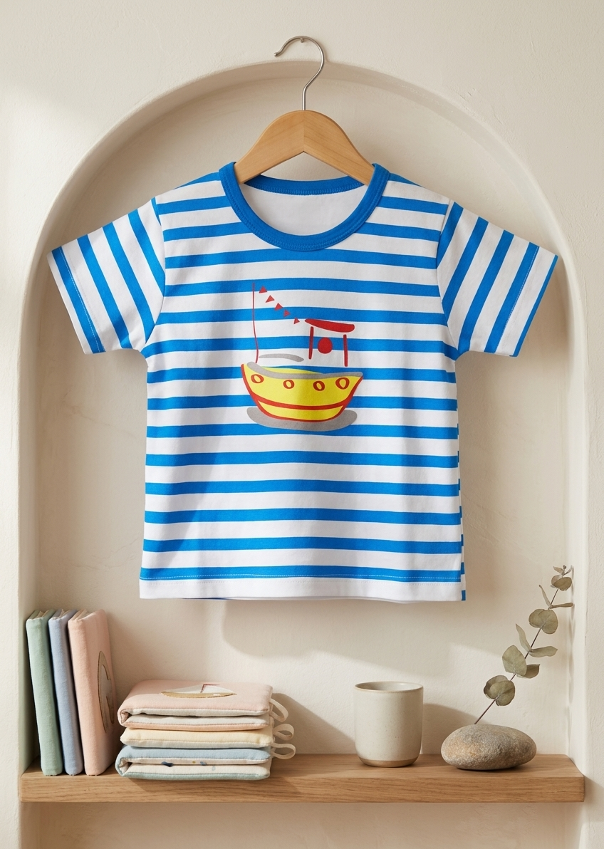 Yokidz Boys Fresh West Yellow Boat T-shirt