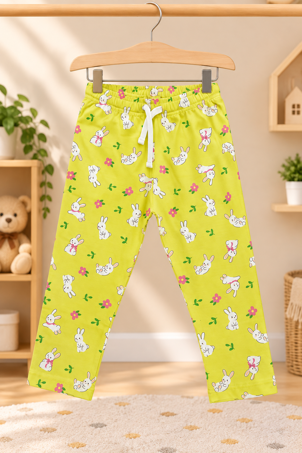 Title
Girls Pretty Fabulous Graphic T-Shirt and Bunny Print 2-Piece Cotton Pyjama Set — Yellow | Yokidz