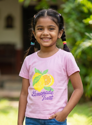 Yokidz Girls Fresh Lemonade Lreat Printed T-shirt