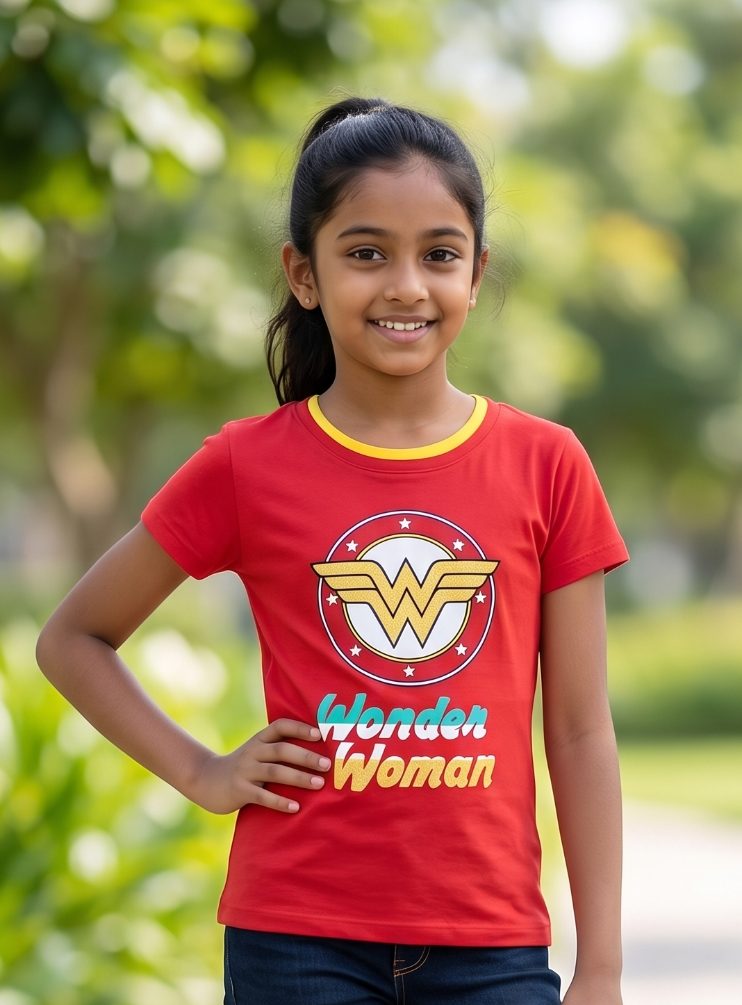 Yokidz Girls Fresh West Wonder Woman T-shirt