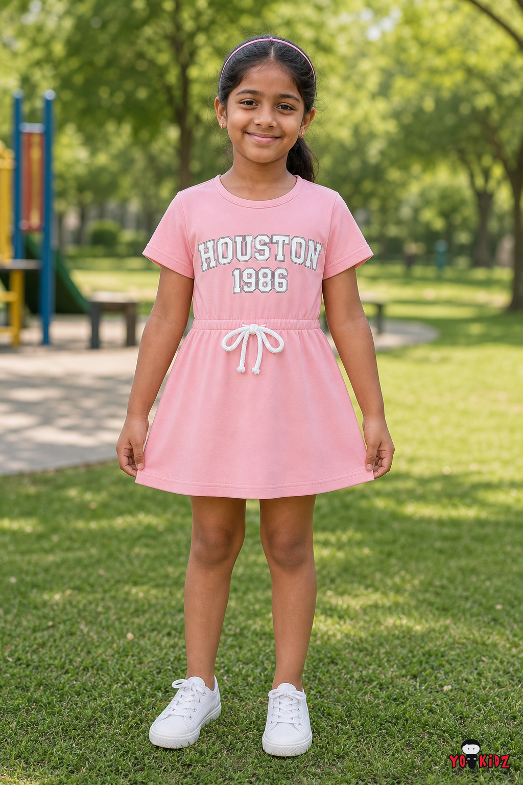 Yokidz Baby Houstan Printed Dress With Panty