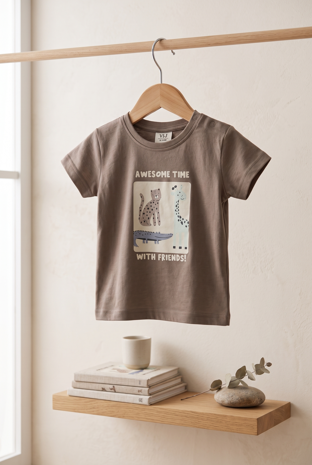 Yokidz Boys Awesome Time With Friends Printed T-shirt