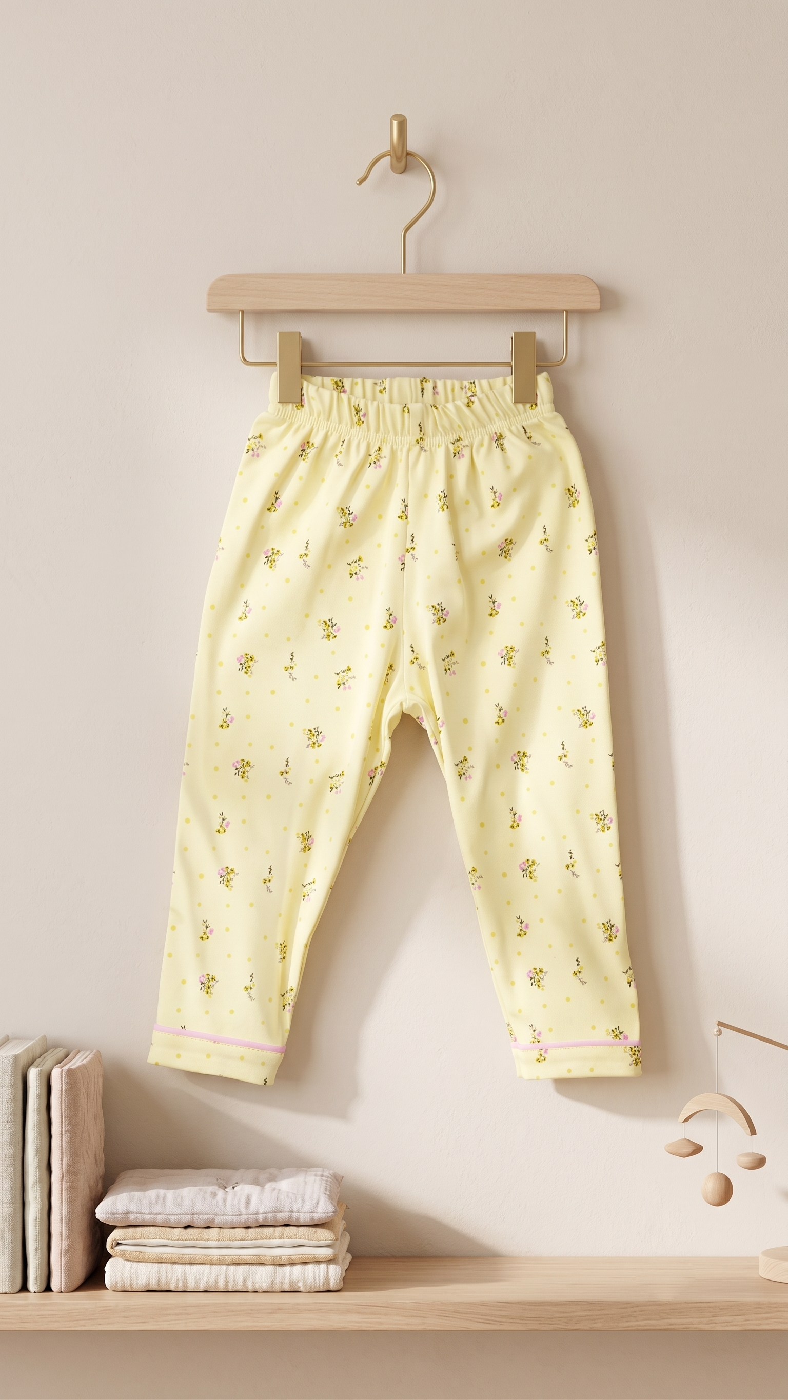 Boys Little Red Riding Hood All Over Print Front Open Notch Collar 2-Piece Cotton Pyjama Set — Pastel Yellow | Yokidz