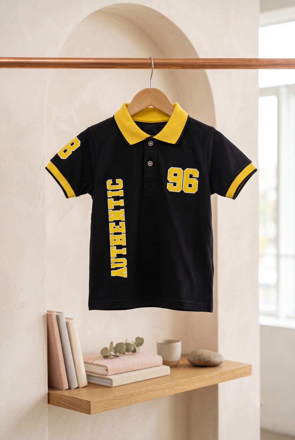Yokidz Boys Fresh West Authentic Black T-Shirt