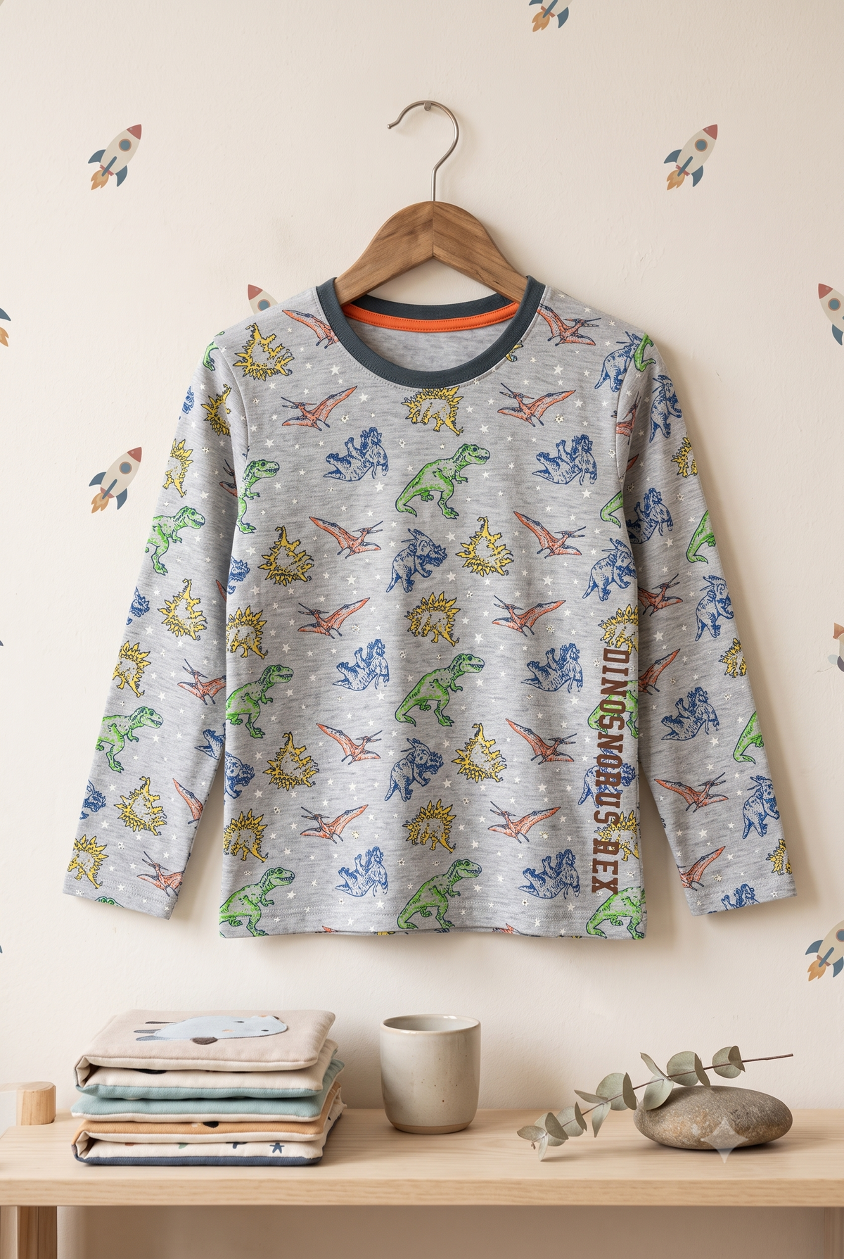 Yokidz Boys Fresh West Dinosnorus Rex T-Shirt