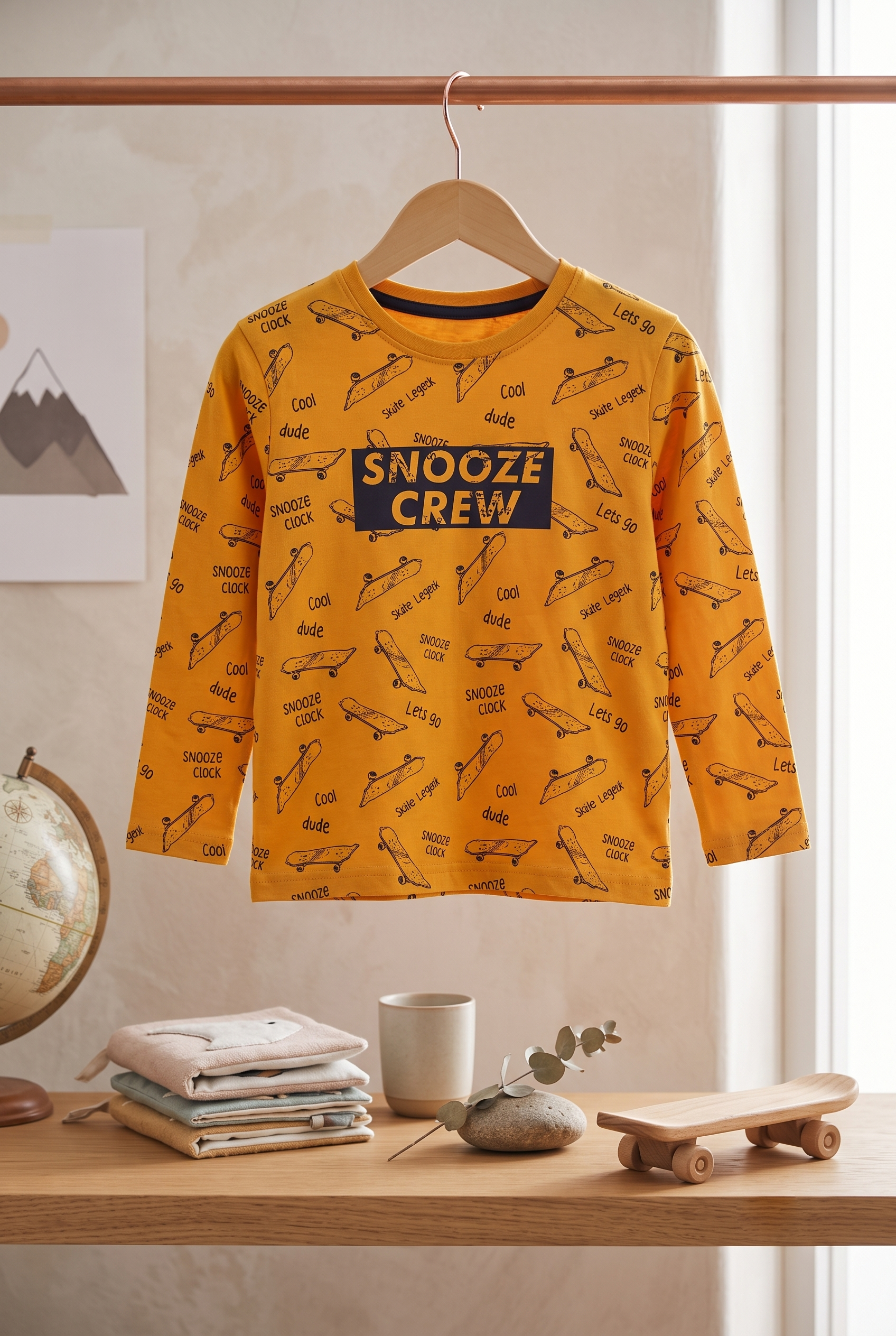 Yokidz Boys Fresh West Snooze Crew T-Shirt