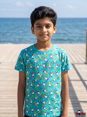 Yokidz Boys Shark Printed T-Shirt