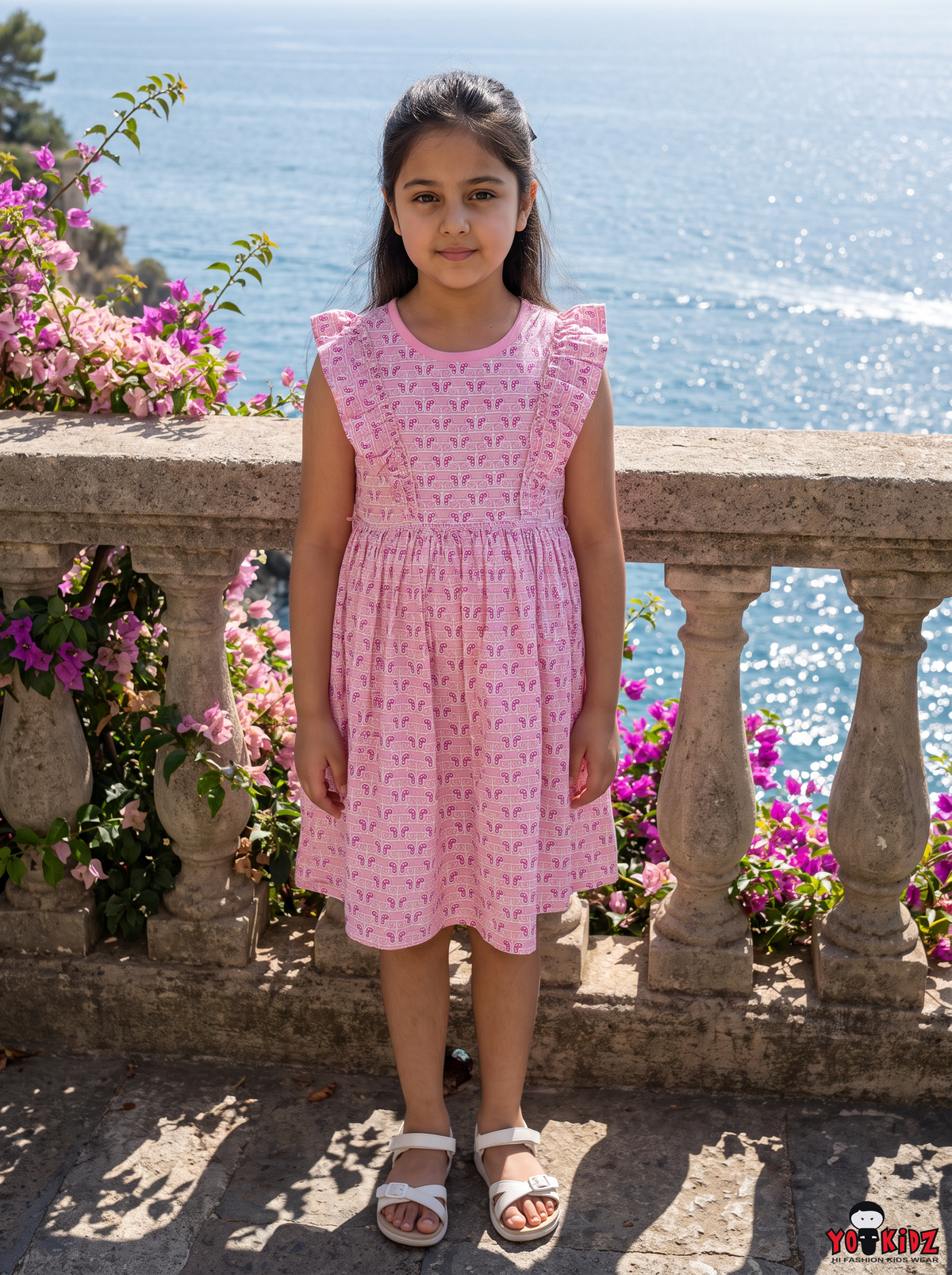Yokidz Girls Butterfly Printed Dress
