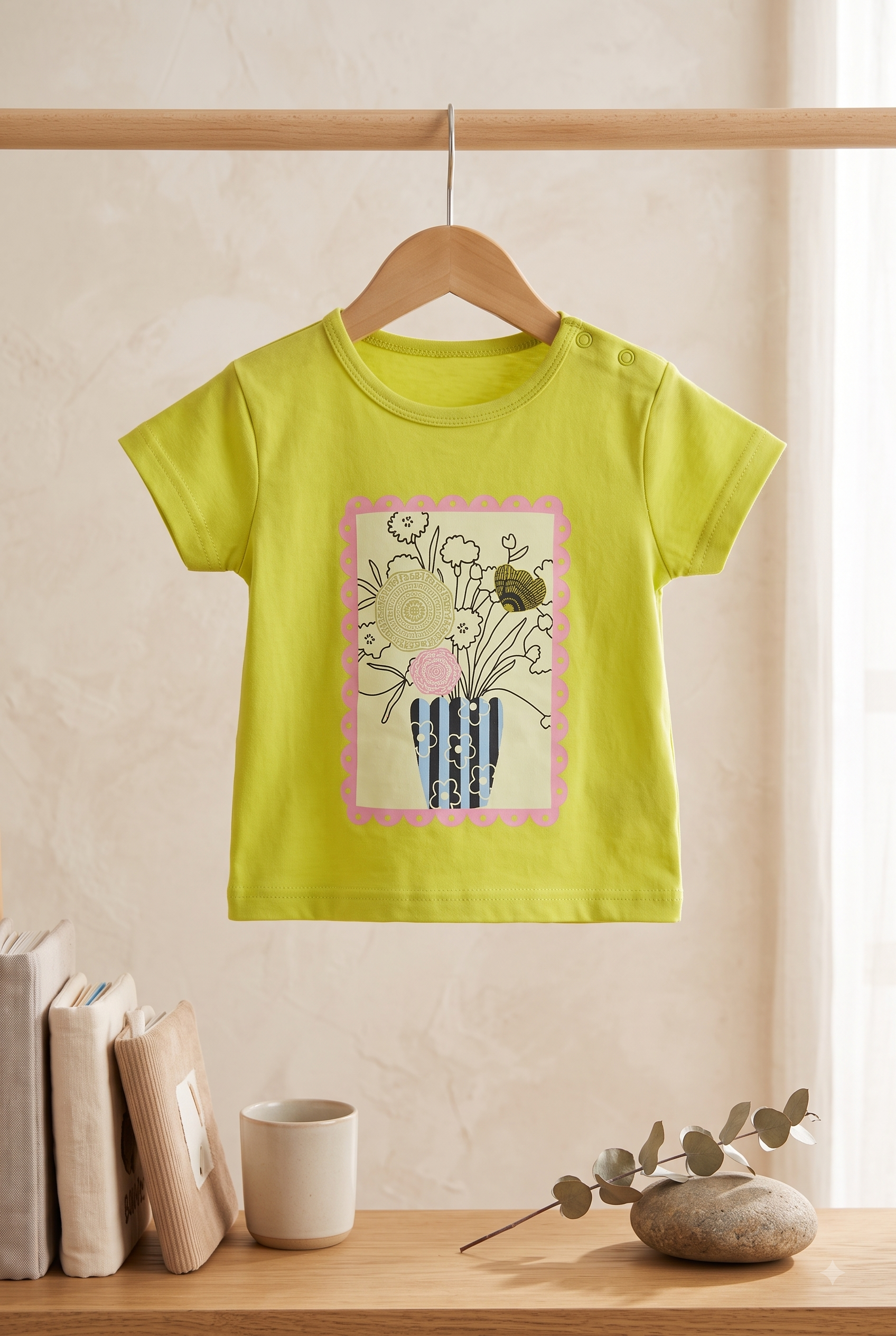 Yokidz Girls Flower Bouquet Printed Pjyama Sets