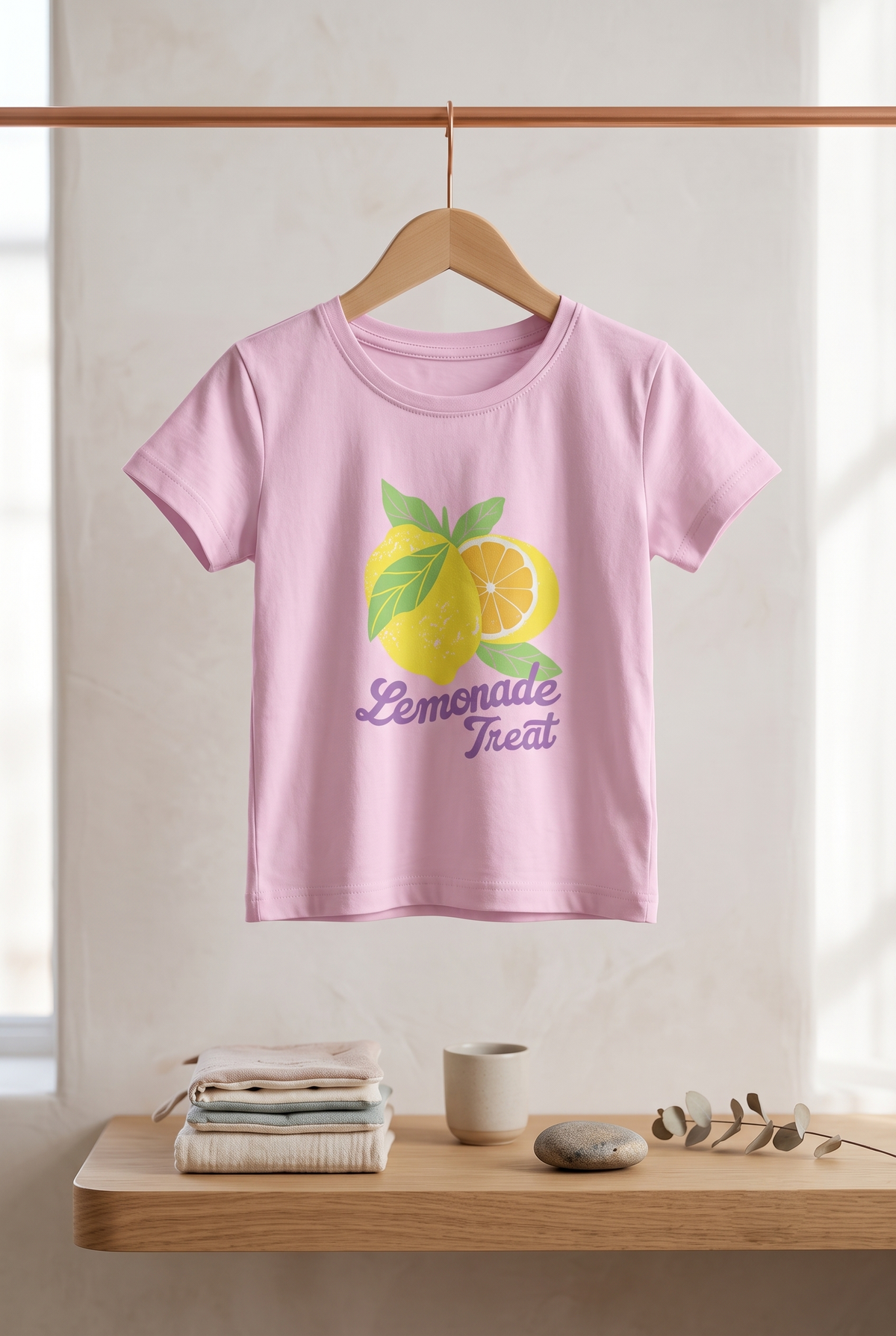 Yokidz Girls Fresh Lemonade Lreat Printed T-shirt