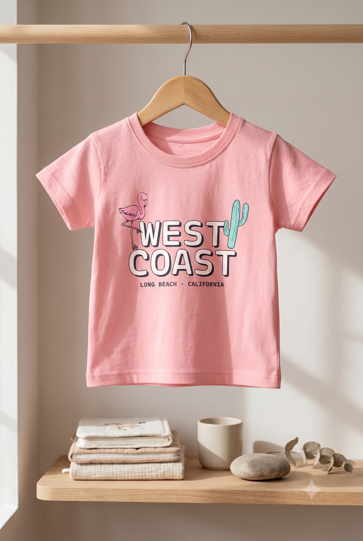 Yokidz Girls Fresh West Coast  Printed T-Shirt