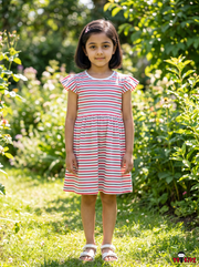 Yokidz Girls Striped Print Dress