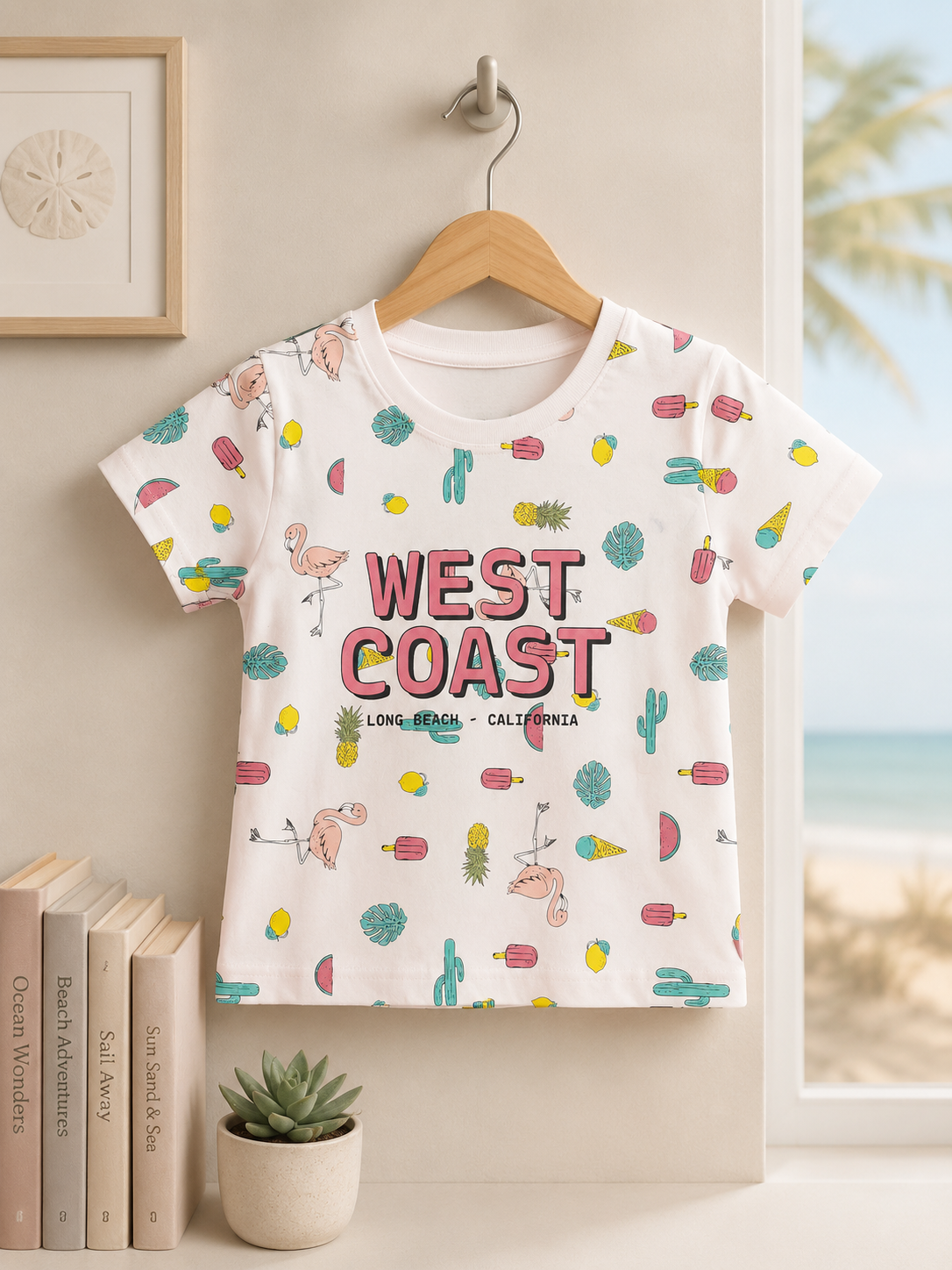 Yokidz Girls West Coast Printed Half Pant