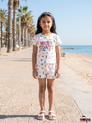 Yokidz Girls West Coast Printed Half Pant