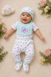 Yokidz Infant 5 pcs sets Light Blue Butterfly Print